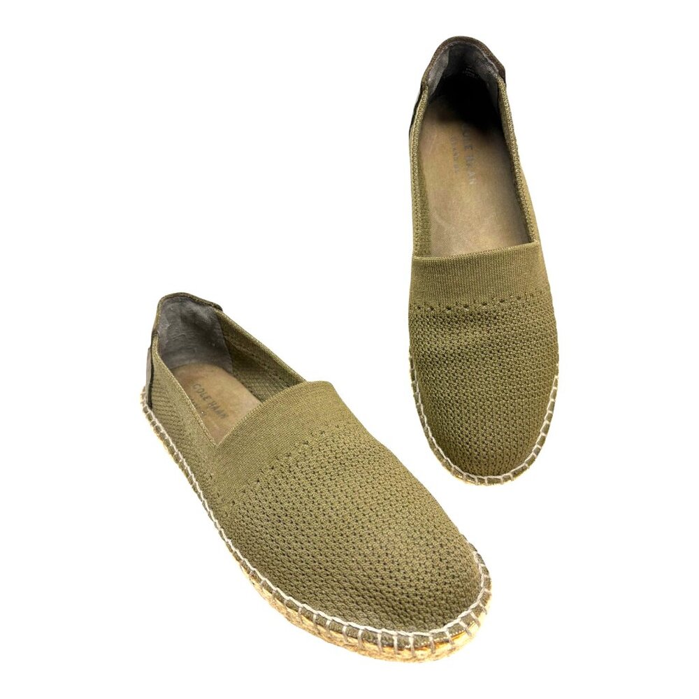 Cole Haan Cloudfeel Olive Stitchlite Espadrille Flats‎